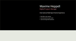 Desktop Screenshot of maxheppell.com