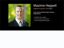 Tablet Screenshot of maxheppell.com